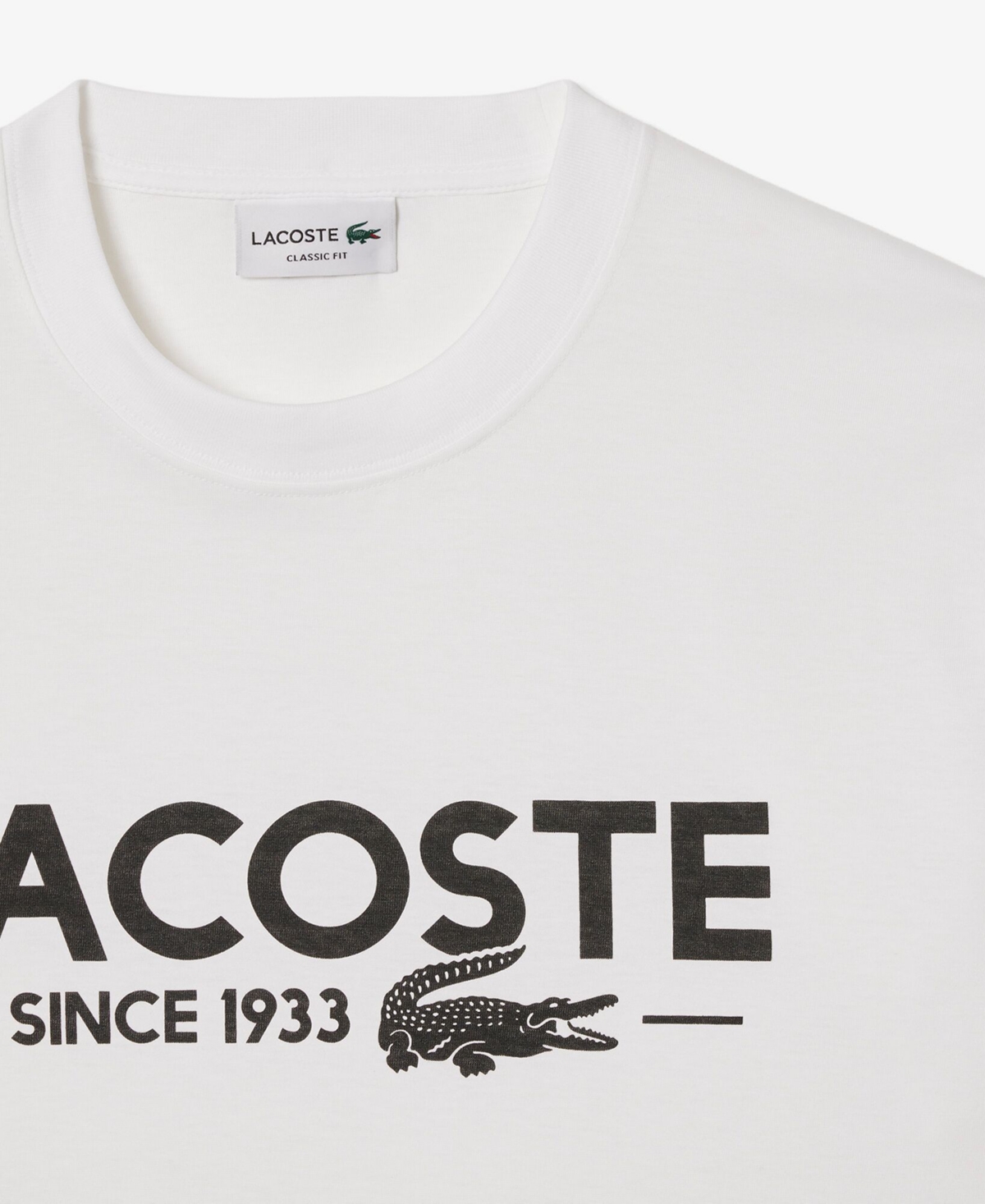 Lacoste Men's Classic-fit Logo Graphic T-shirt In White