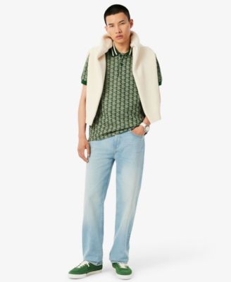 Men's Classic Fit Monogram Jacquard Polo Shirt