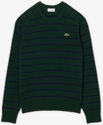 Men's Striped 3D Crewneck Sweater