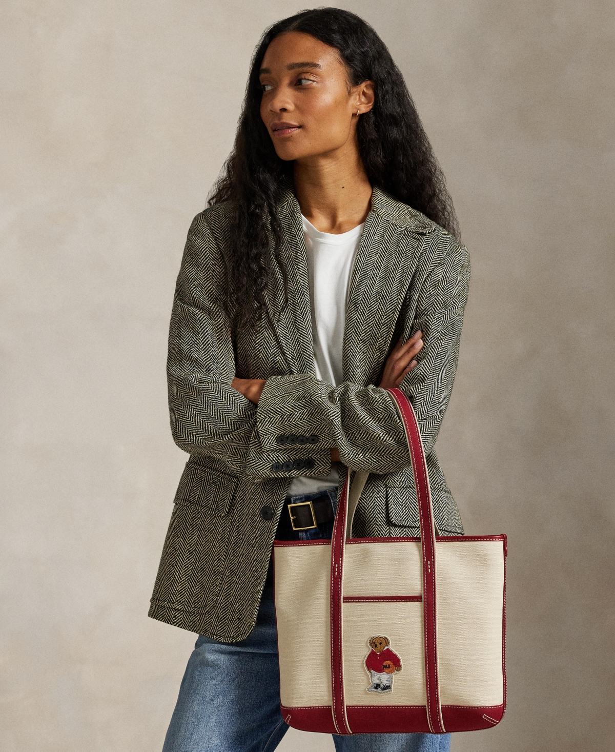 Polo Ralph Lauren Women's Bear Small Shopper Tote