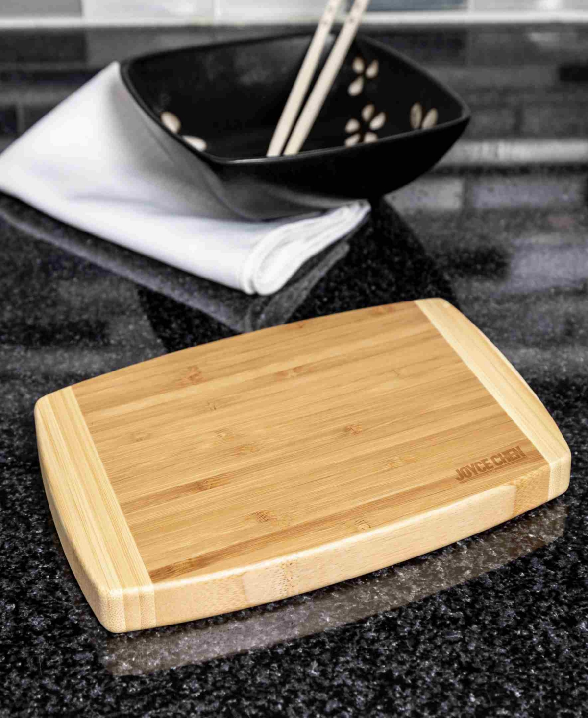 Joyce Chen Burnished 3-pc. Bamboo Cutting Board In Brown