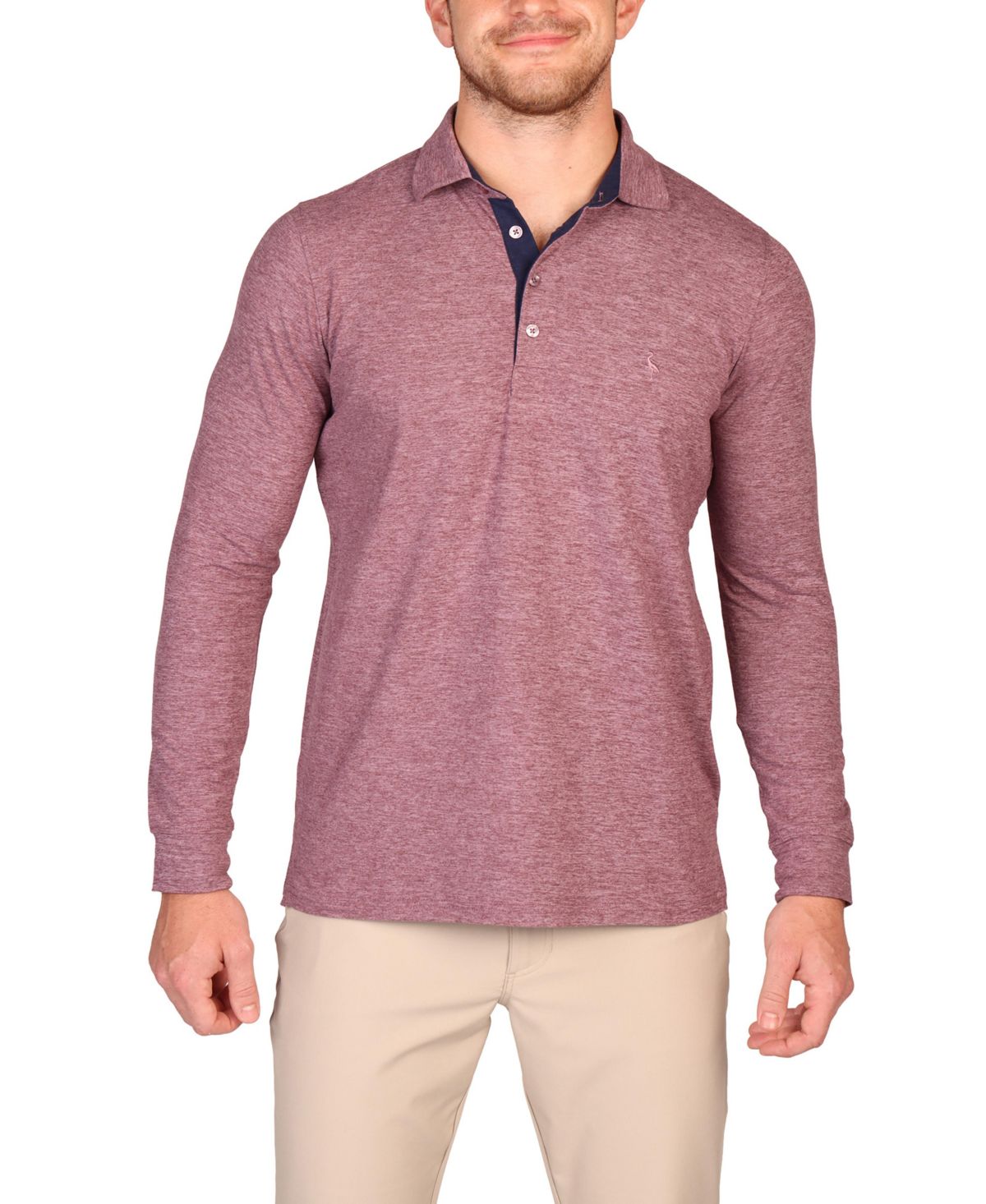 Мужское поло Byrd Blend с длинным рукавом