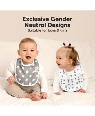 8pk Baby Bibs for Boy, Baby Drool Bib for Baby Boys and Girls, Infant Teething Bibs