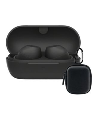 Truly Wireless Noise-Canceling Earbuds (Black) Bundle with Case