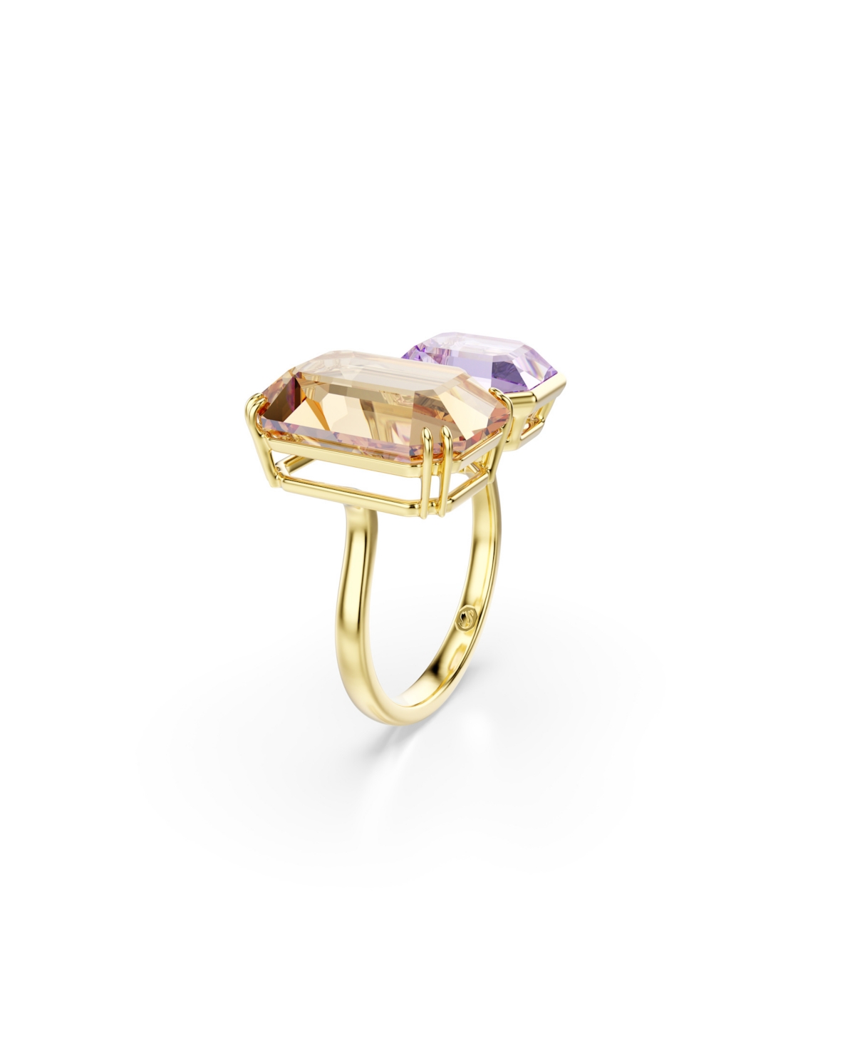 Swarovski Millenia Gold-tone Plated Open Ring In Multi
