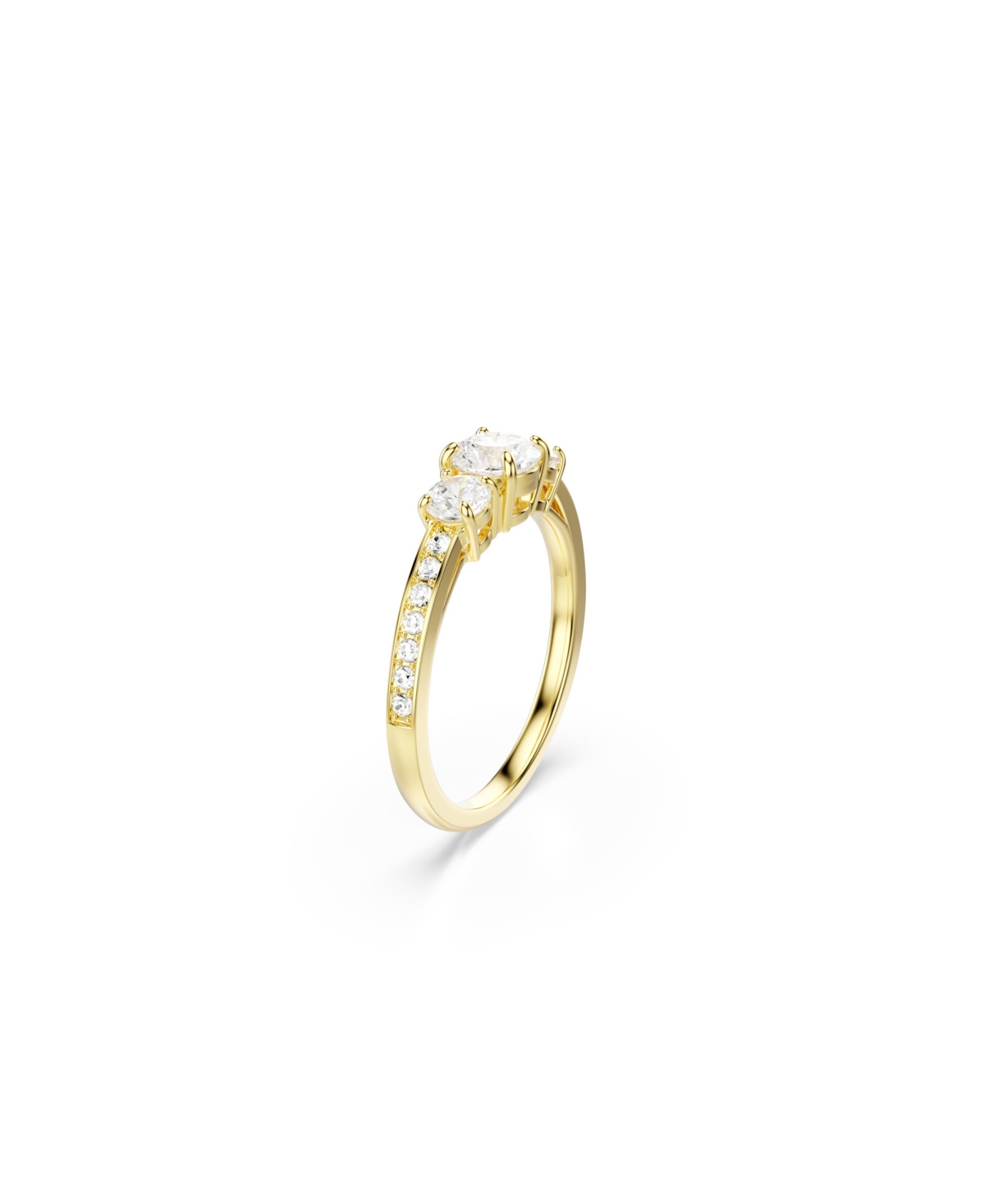 Swarovski Stilla Attract Gold-tone Plated Ring In Gold
