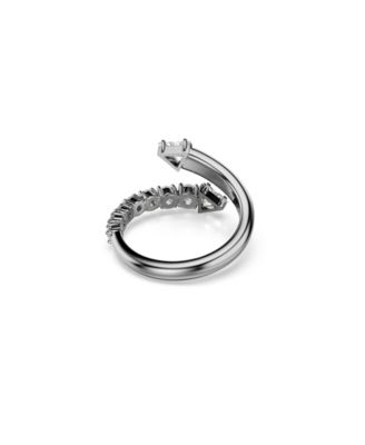 Sublima White Ruthenium Plated Open Ring
