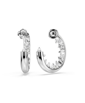 Sublima Rhodium Plated Hoop Earrings