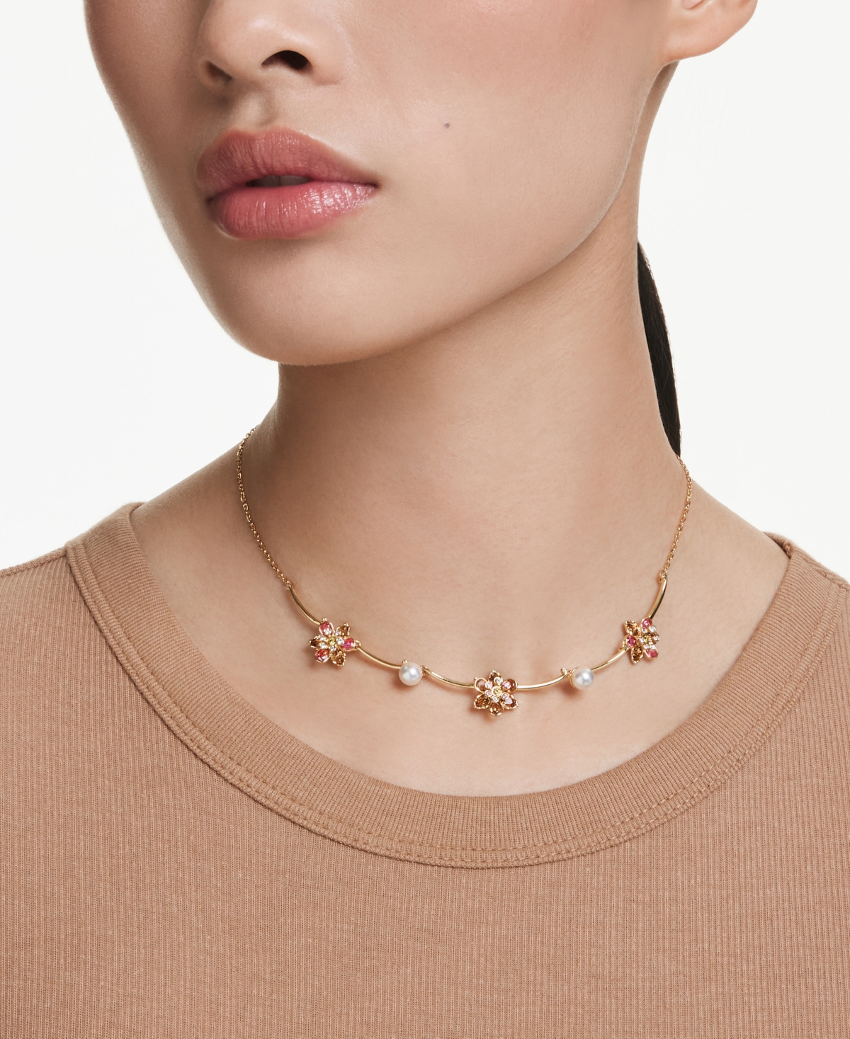 Swarovski Idyllia Gold-Tone Plated Necklace