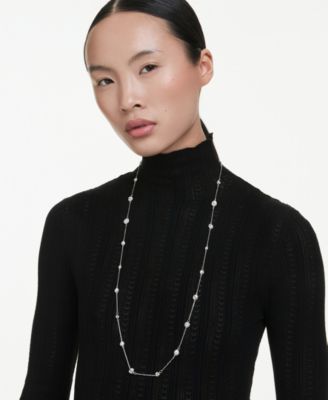 Una Angelic Strandage Rhodium Plated Necklace