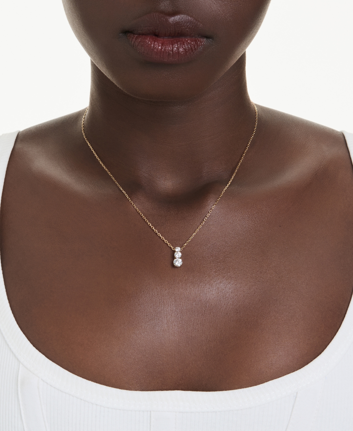 Swarovski Stilla Attract Gold-tone Plated Pendant Necklace In Gold