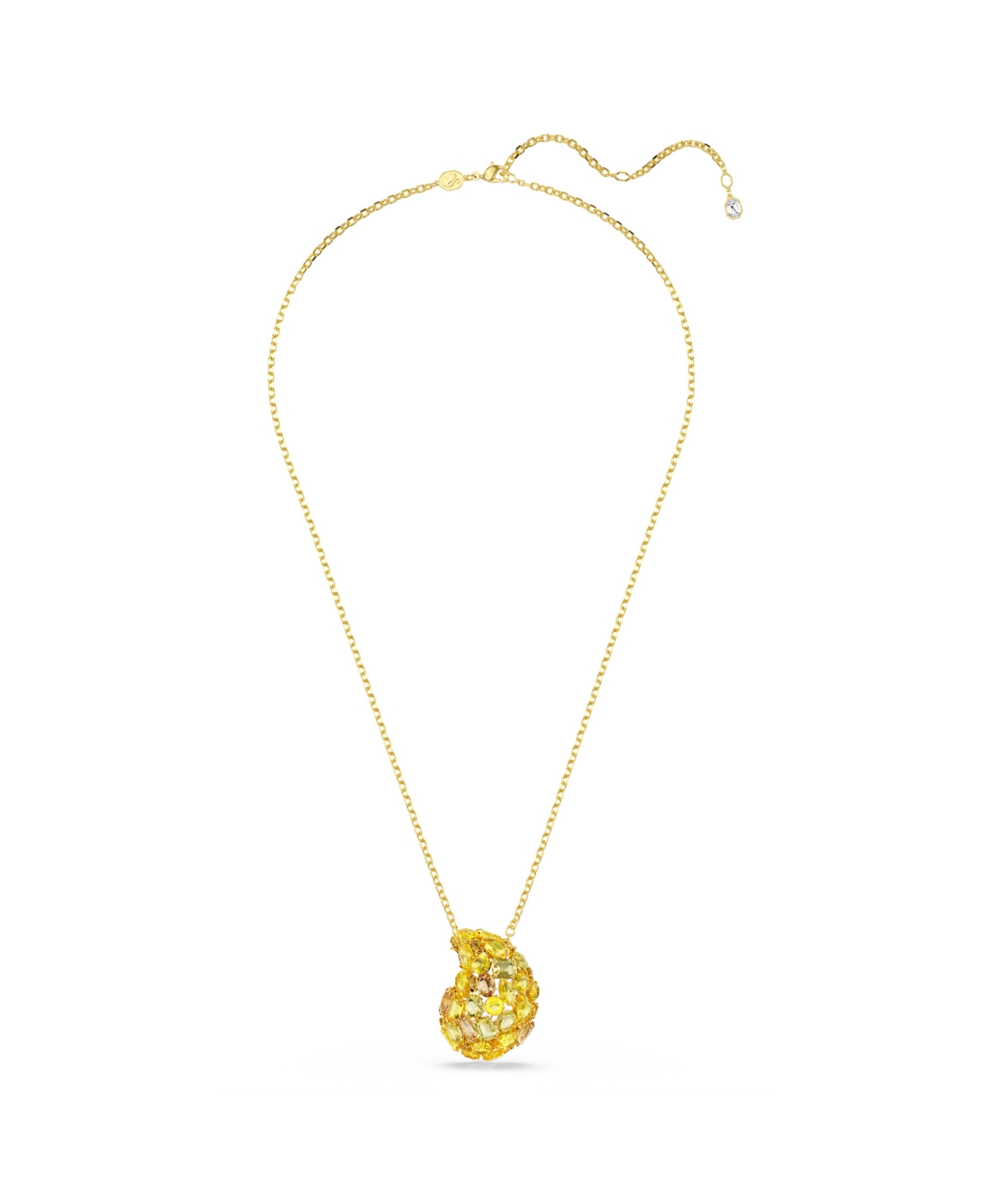 Swarovski Gema Anhänger Und Brosche In Gold