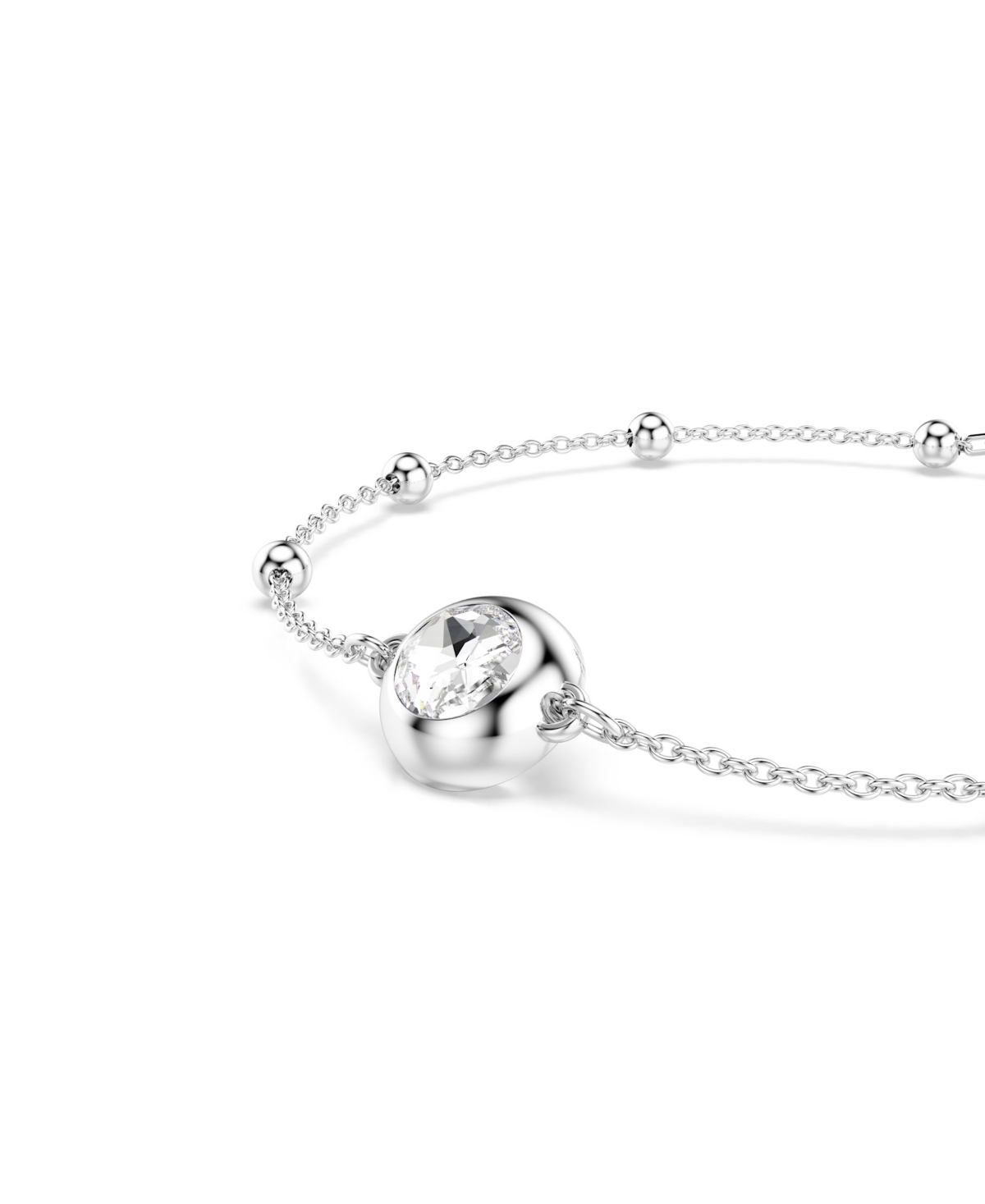 Swarovski Swaroski Una Angelic Rhodium Plated Bracelet