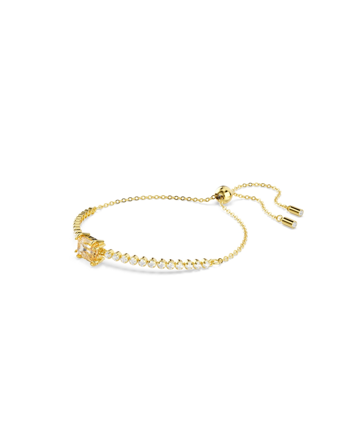 Swarovski Swaroski Matrix Gold-tone Plated Tennis Bracelet In Gold