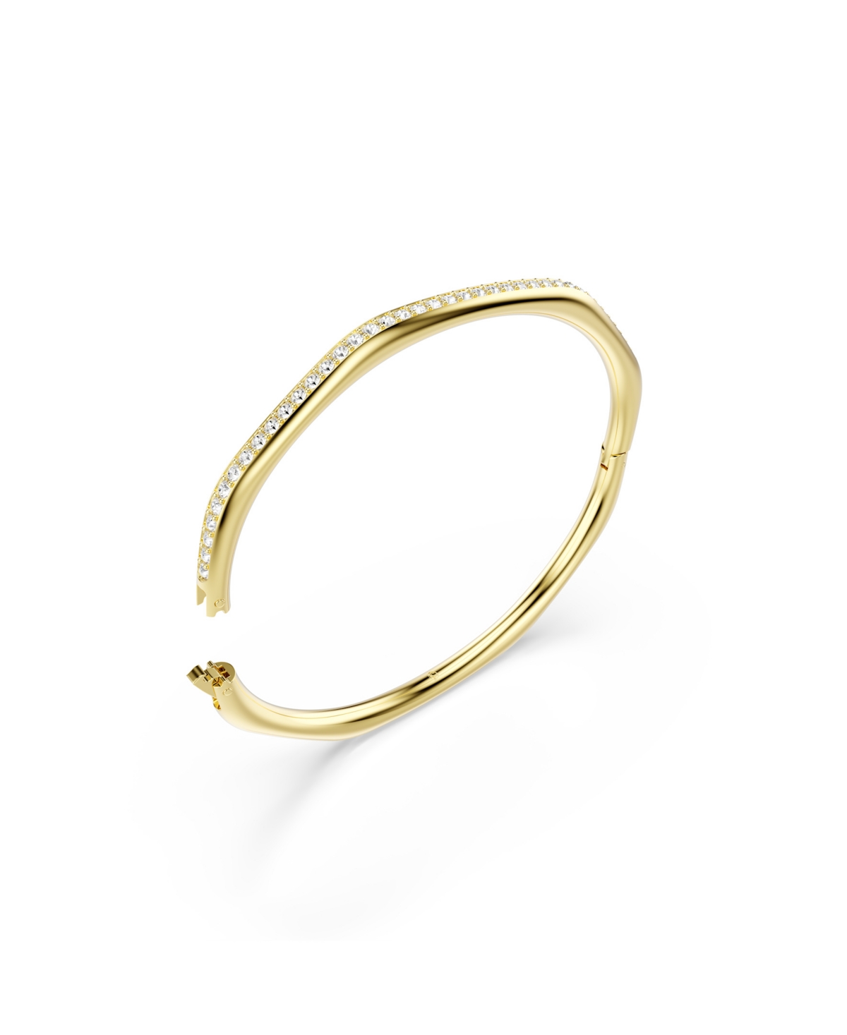 Swarovski Swaroski Dextera Ruthenium Plated Bangle In Gold