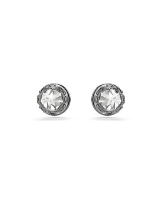 Swarovski Sublima Ruthenium Plated Stud Earrings - Macy's