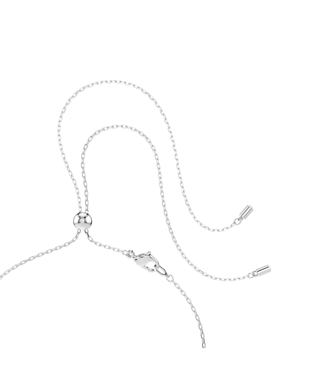 Swarovski Magic Rhodium Plated Brooch And Pendant Necklace In Blue