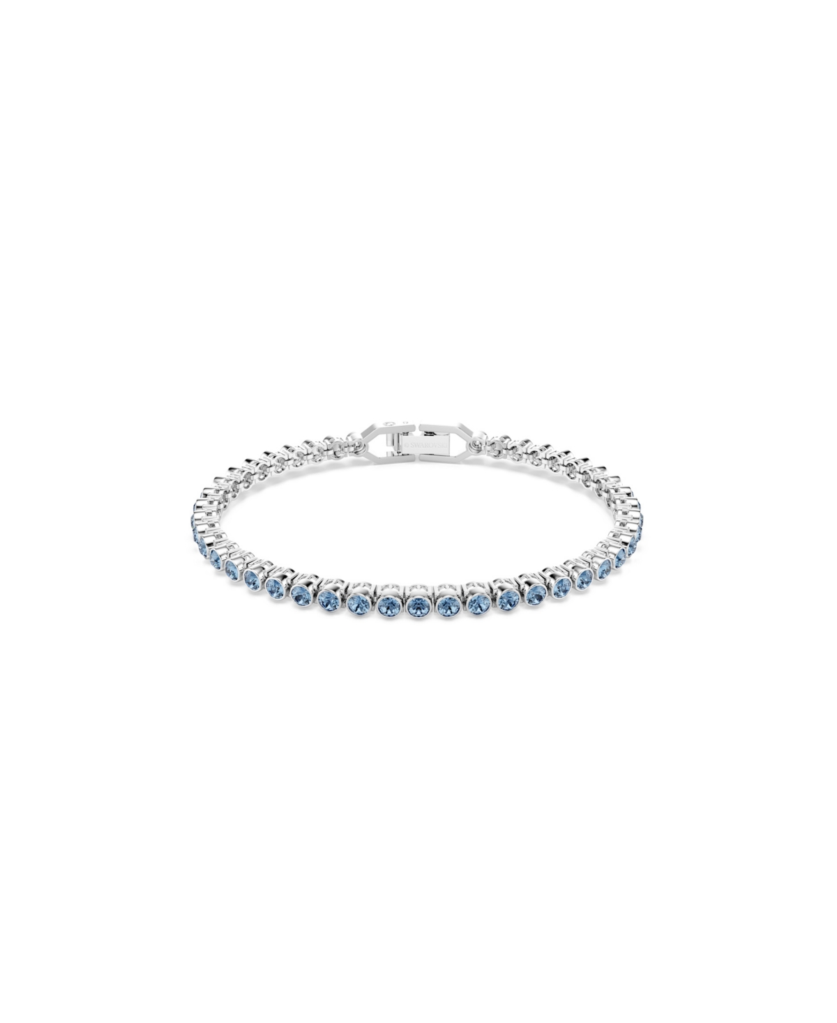 Swarovski Swaroski Imber Emily Rhodium Plated Tennis Bracelet In White