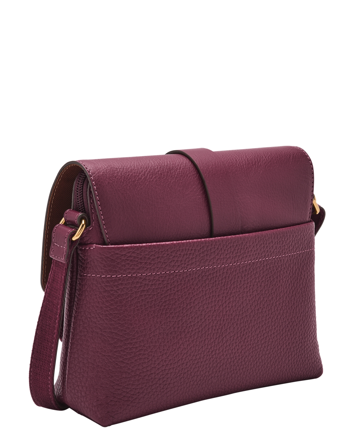 Fossil Kinley Small Leather Crossbody Bag In Red