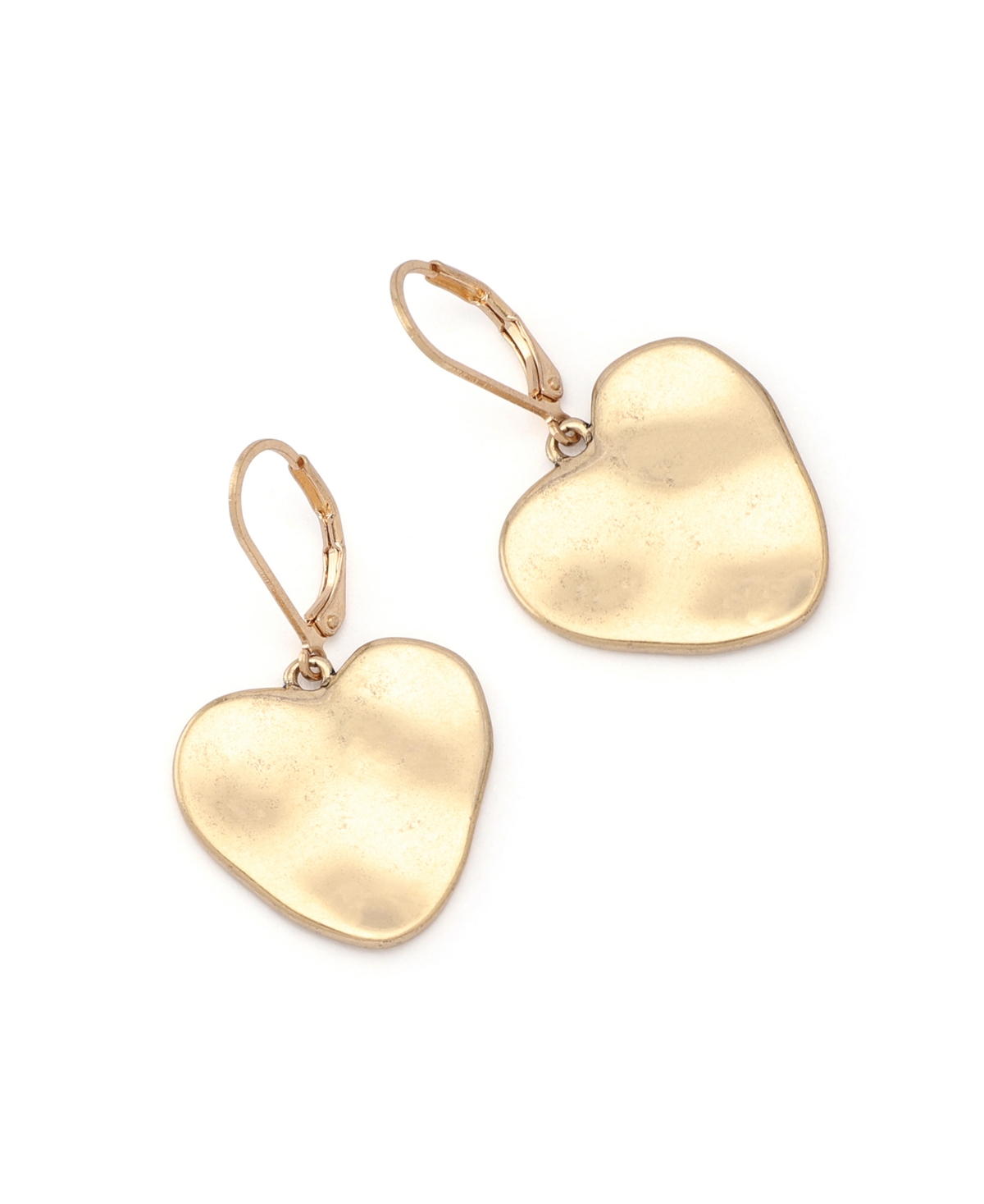 Robert Lee Morris Soho Heirloom Charms Heart Drop Earrings In Gold