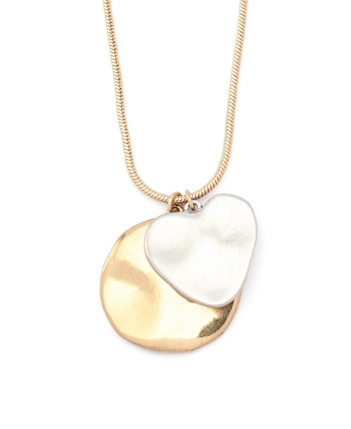 Robert Lee Morris Soho Gold Heirloom Charms Mixed Coin Pendant Necklace