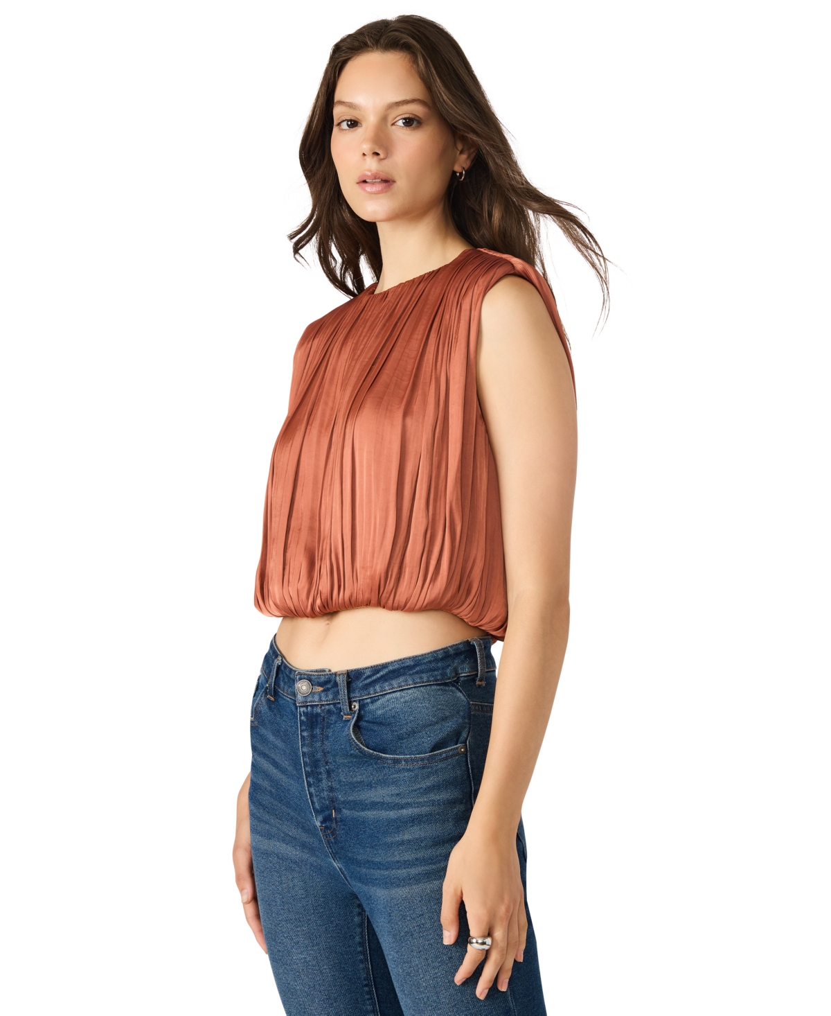Steve Madden Milana Top In Brown