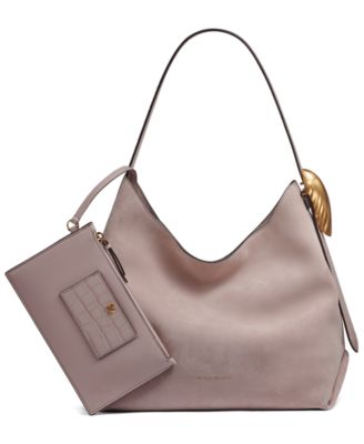 Georgette Suede Medium Bucket Bag