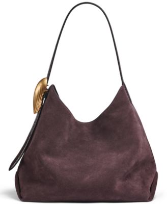 Georgette Suede Medium Bucket Bag