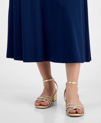 Women's Vidaaa Block Heel Embellished Sandals, Macy's Exclusive