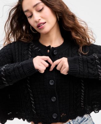 Women's Kaori Mixed-Knit Cardigan