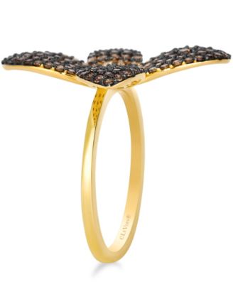 Chocolate Ombre Diamond Ring (1.11 ct. t.w.) in 14K Honey Gold