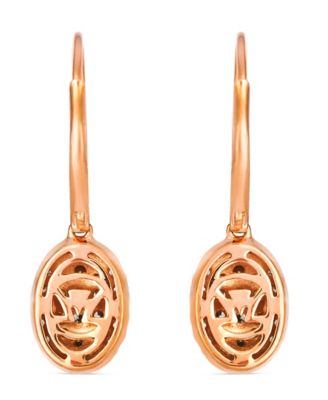Nude and Chocolate Diamond Drop Earrings (0.49 ct. t.w.) in 14K Strawberry Gold