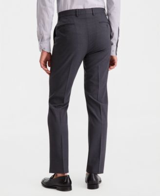 Men's Slim-Fit Solid Dress Pants