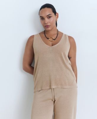 Women's V-Neck Knit Top