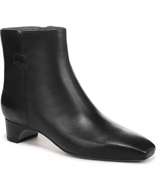 Franco Sarto Women's Luella Square Toe Zip Ankle Booties