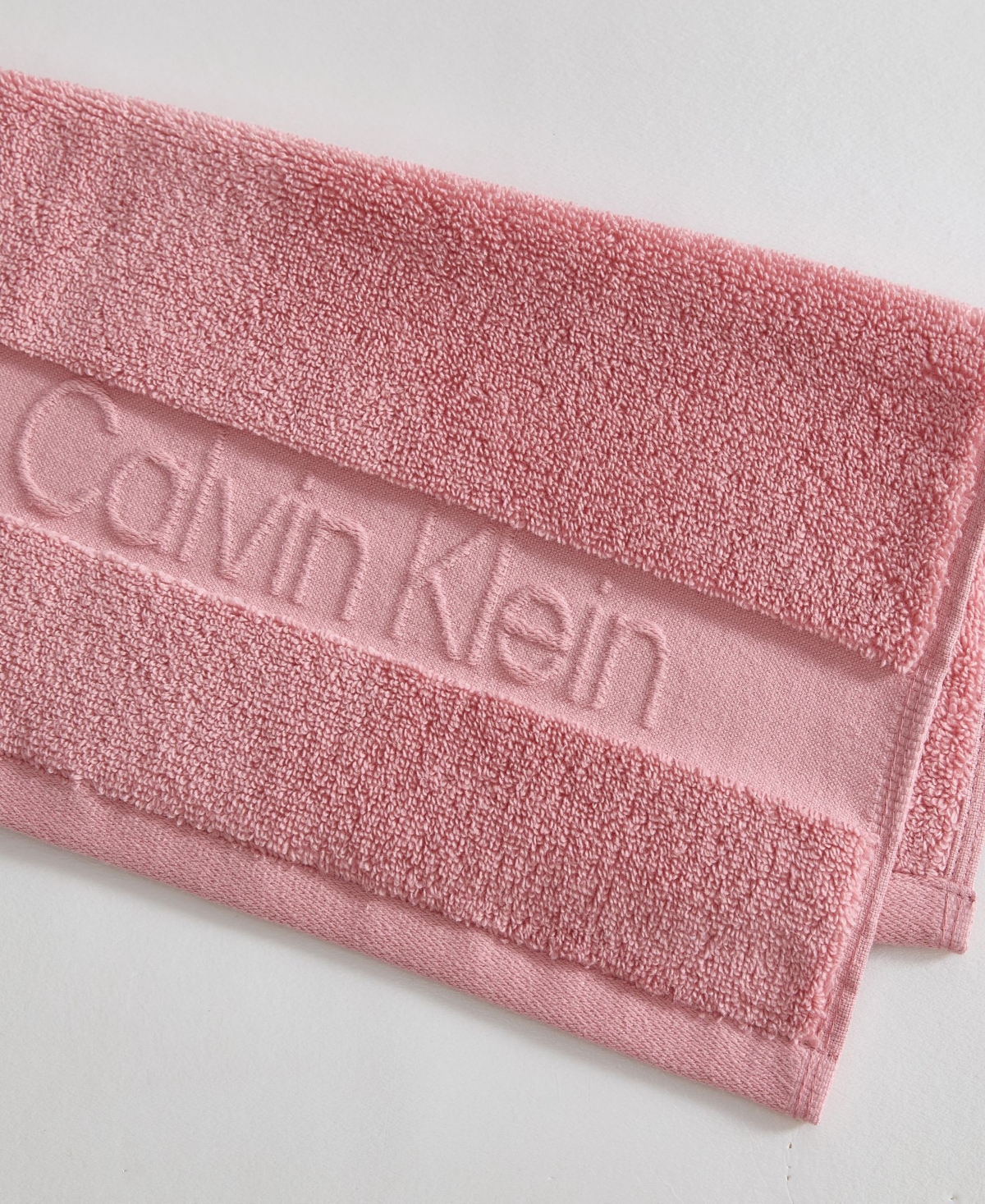 Calvin Klein Iconic Cotton Jacquard Washcloth, 13" x 13"
