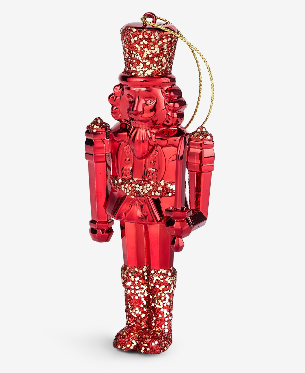 Holiday Lane Christmas Glitters Red Nutcracker Ornament, Macy's Exclusive In Red