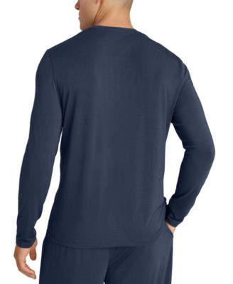 Men's Second Skin Long-Sleeve Henley T-Shirt