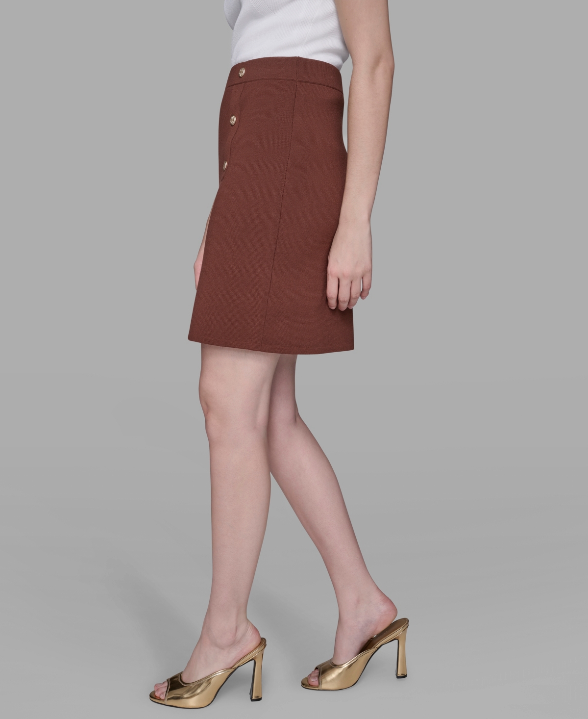 Karl Lagerfeld Women's Pencil Skirt In Brown