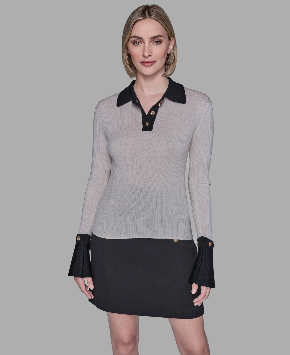 Karl Lagerfeld Paris Women's Long Sleeves Sweater
