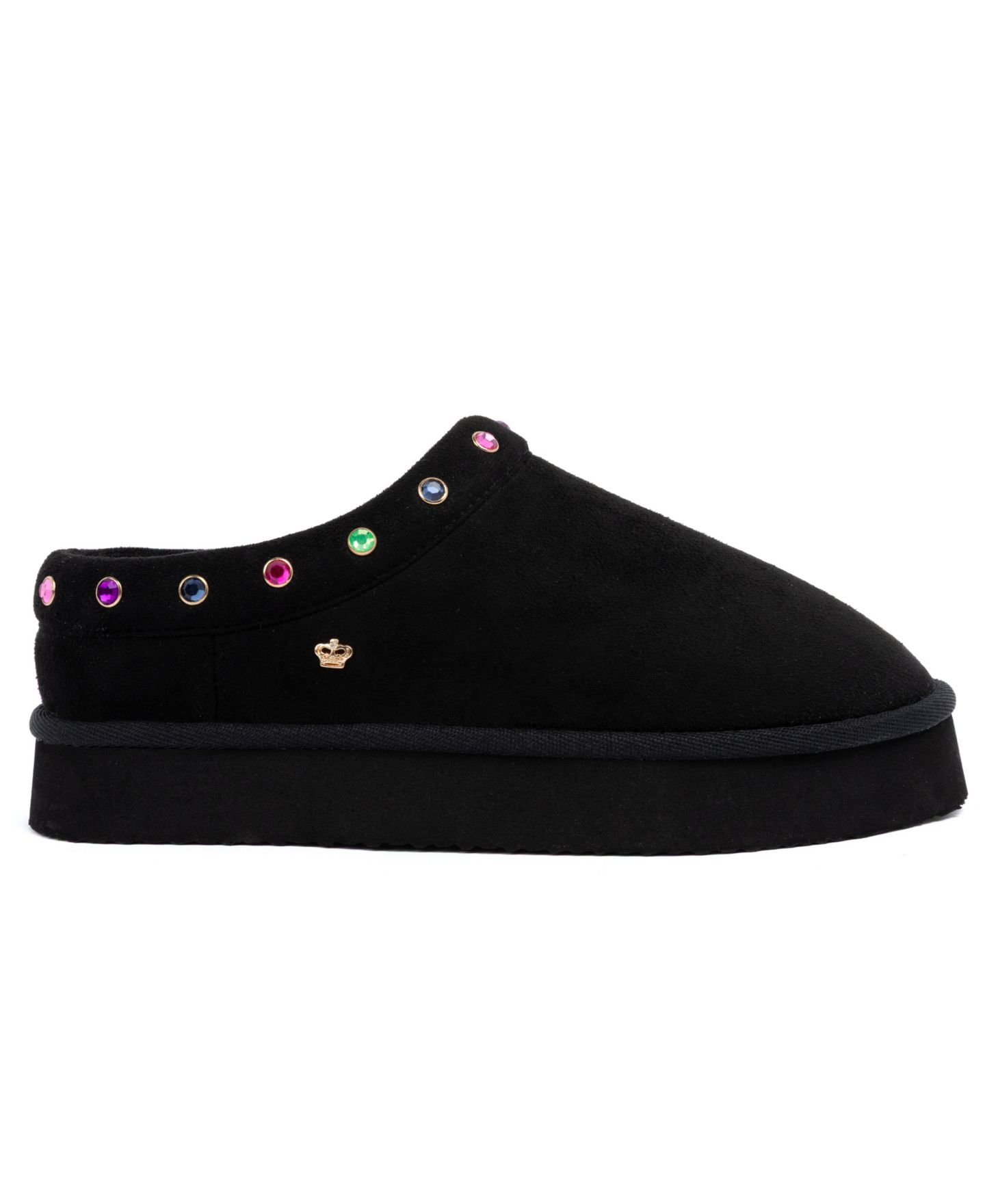 Женские сабо Juicy Couture Oenzo Closed Toe Clog Slipper, цвет: Чёрный разноцветный — фото 2