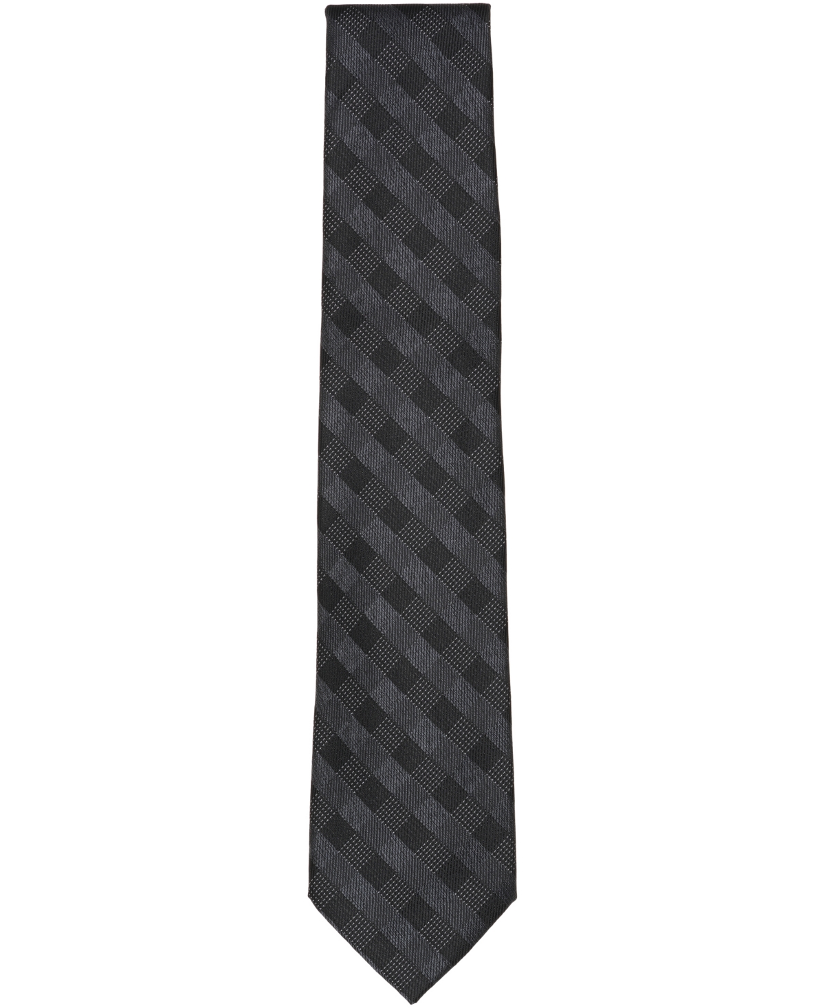Michael Kors Men's Saige Check Classic Tie In Black