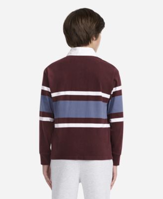Boys Long Sleeve Rugby Polo Shirt
