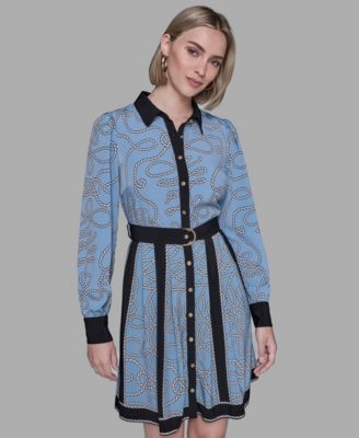 Women's Printed Long Sleeves Dress