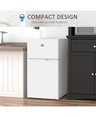 3.2 Cu.Ft Mini Fridge with Freezer and Adjustable Shelf,