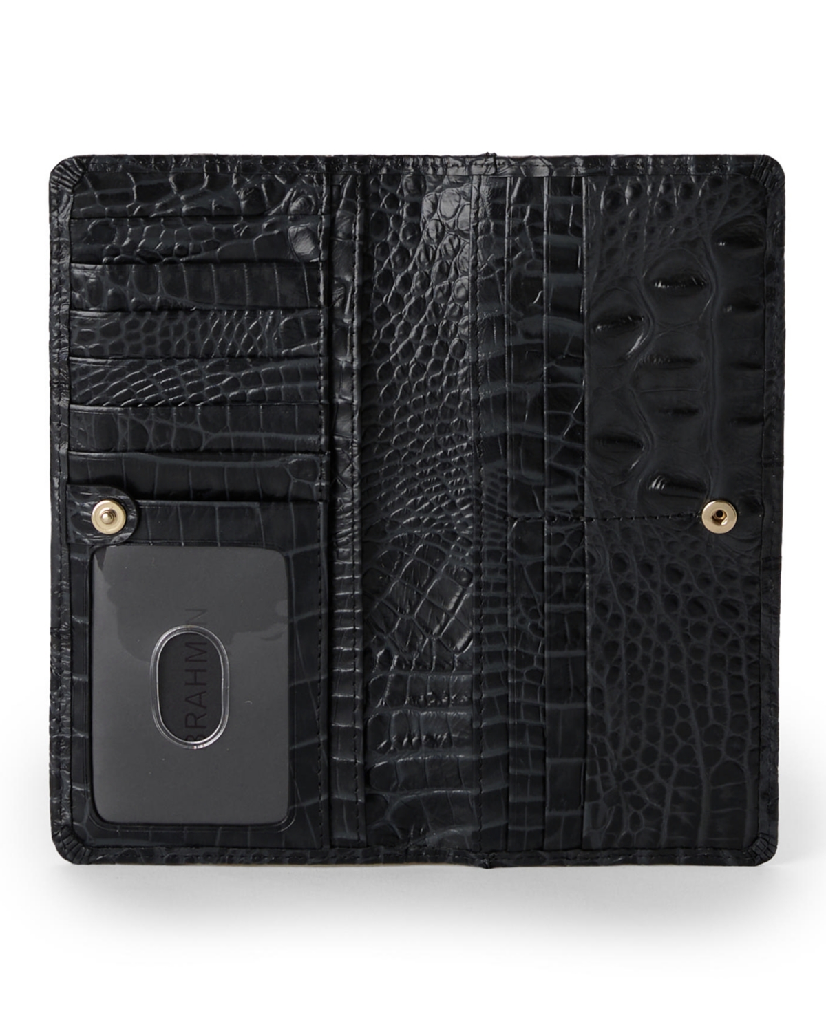 Brahmin Ady Leather Continental Wallet In Black