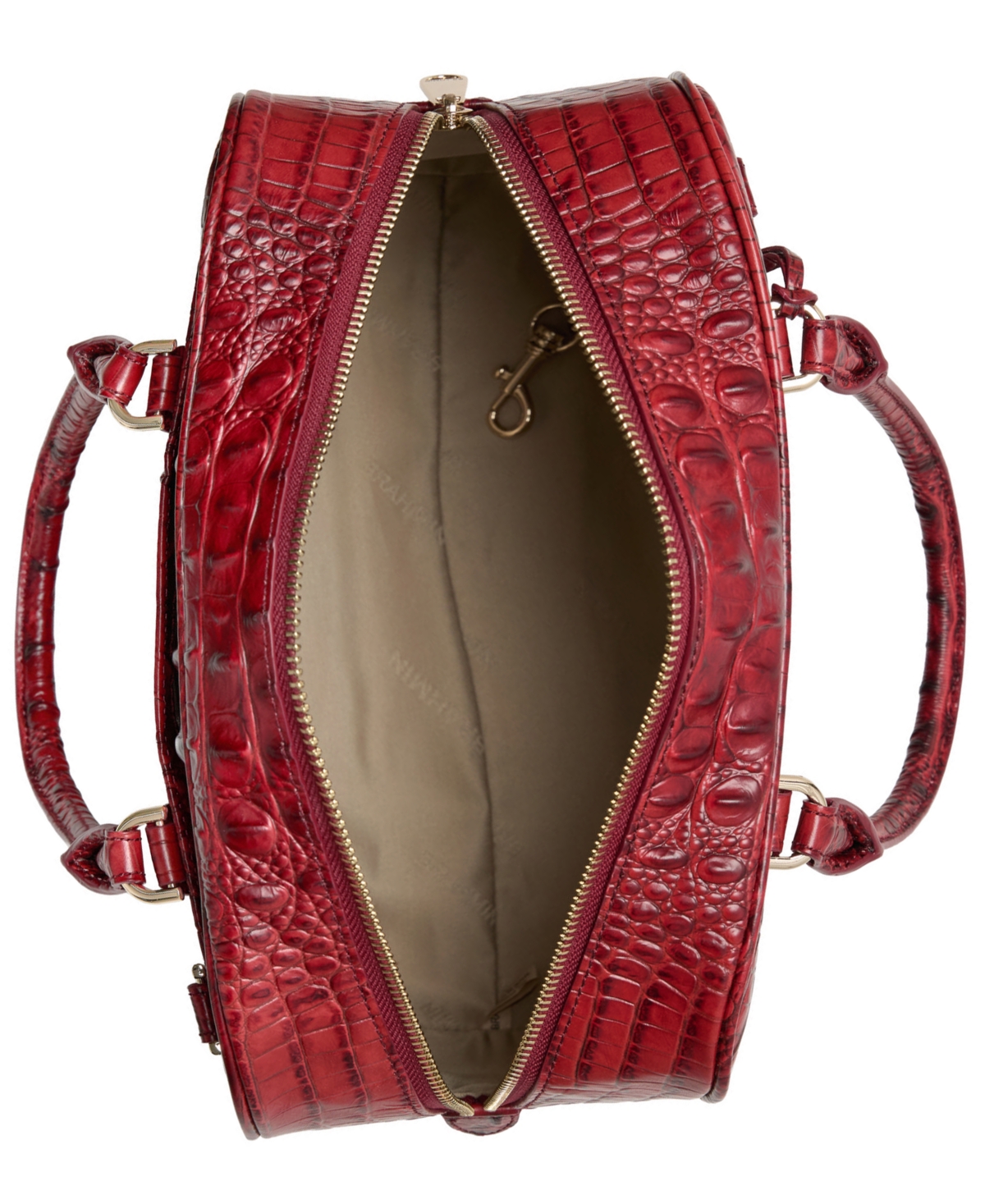 Brahmin Women's Marissa Scarlet Alden Road Satchel Handbag In Red