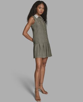 Women's Drop Waist Sleeveless Mini Dress