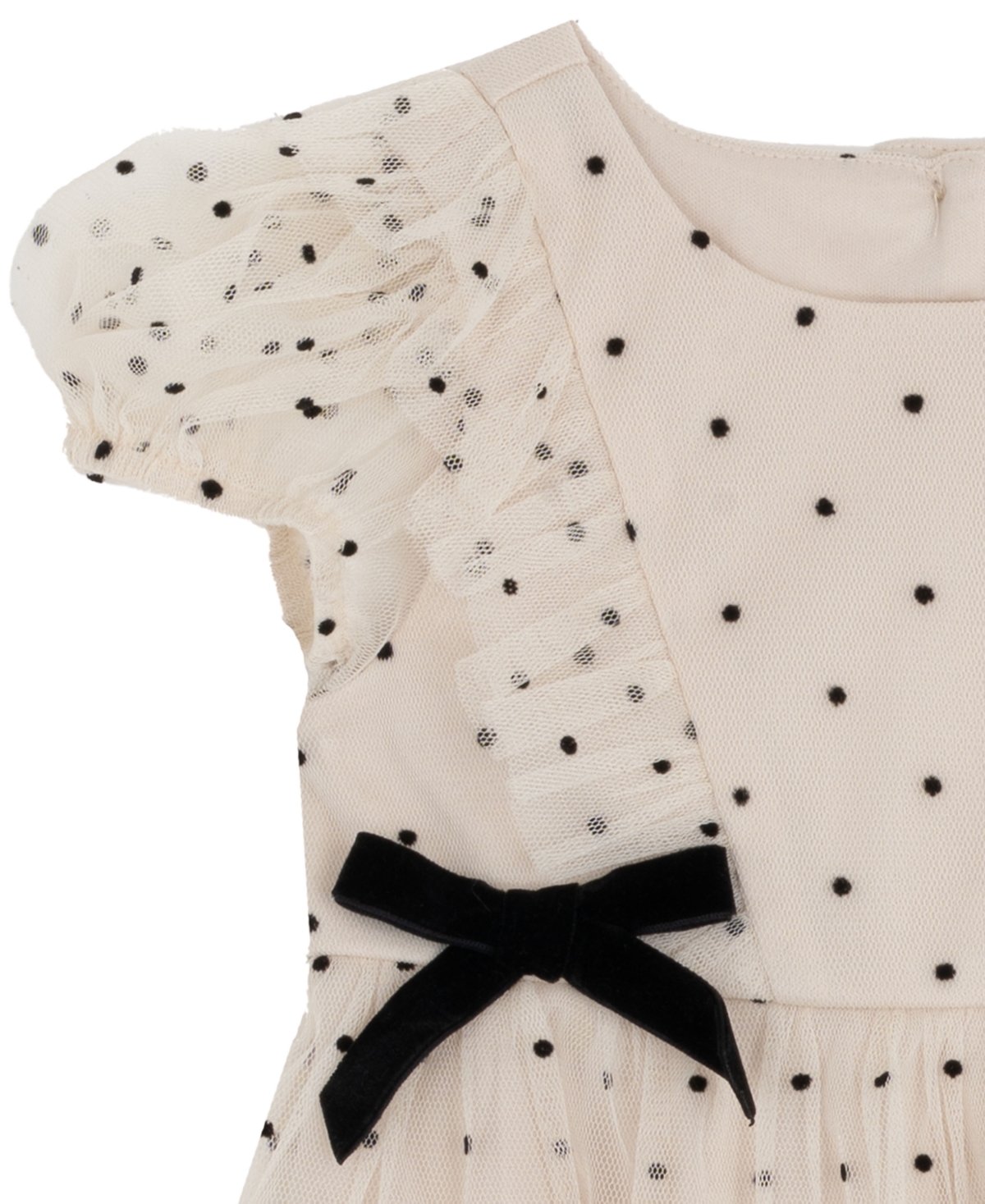 Rare Editions Baby Girl 2-Piece Mesh Polka Dot Top and Leggings Set