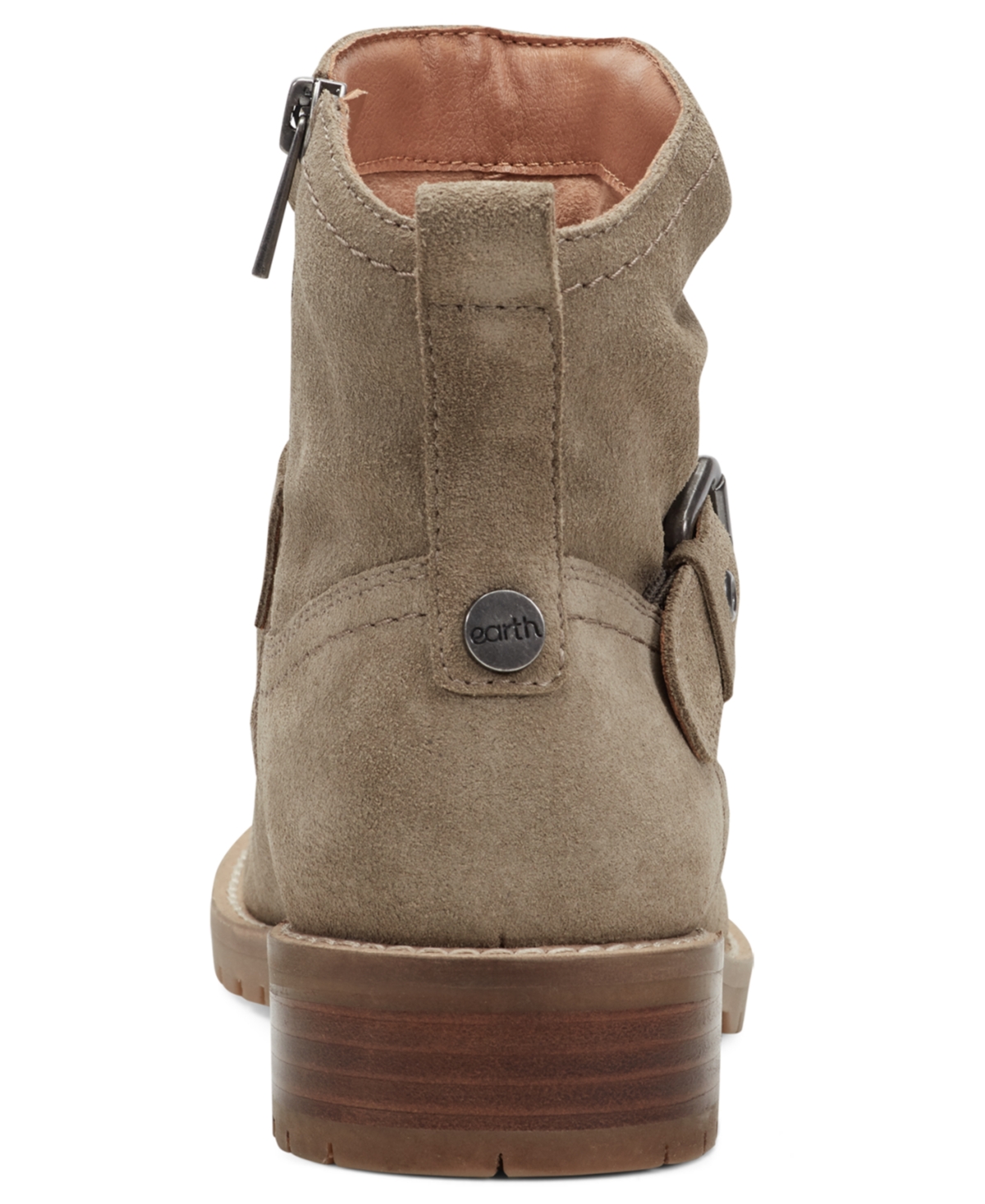 Earth Women's Thrill Buckle Strap Ruched Booties